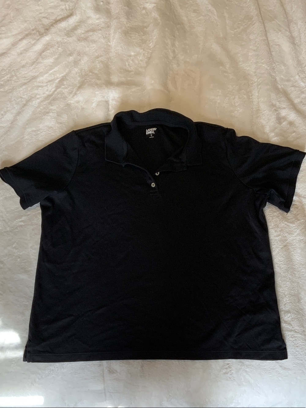 LAND’S END MEN’S BLACK POLO
